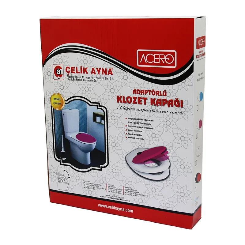 Acero Çocuk Adaptörlü Klozet Kapak