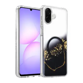 Onegif Samsung Galaxy A07 4G Lotus Simli Magsafe Kapak - Siyah