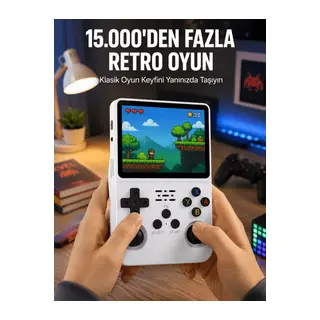 Taşınabilir Retro Oyun Konsolu Geniş Ekran ve Çoklu Emülatör Desteği Yeni Nesil