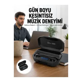Kulaklık Bluetooth 5.2 Kablosuz Kulakiçi Rgb Işıklı Çift Mikrofonlu Yeni Nesil
