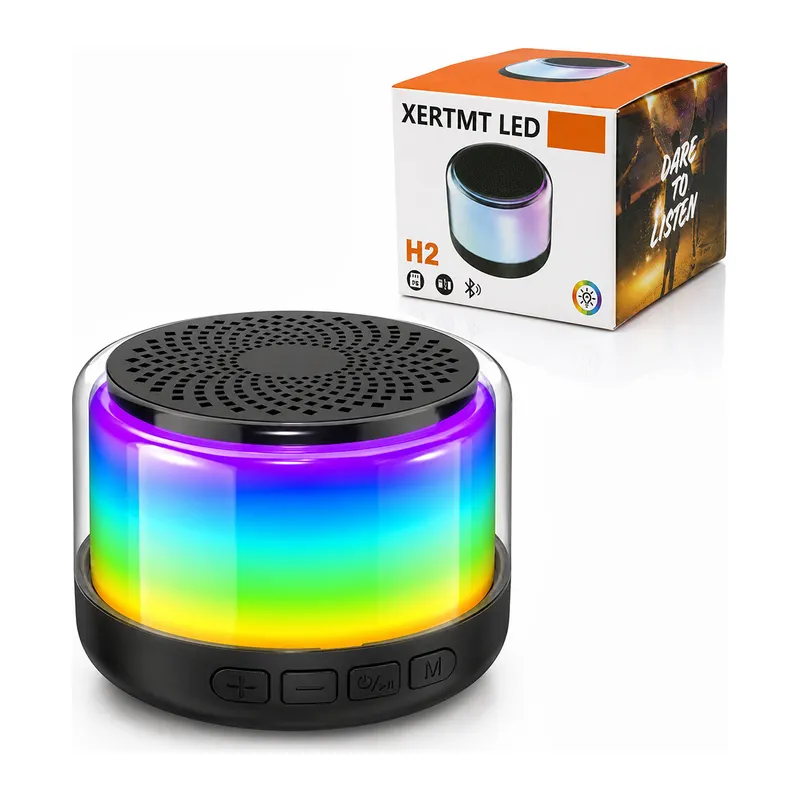Bt - Sd - Usb Şarjlı Rgb Işıklı Bluetooth Wireless Speaker Hoparlör 3W PL-4675