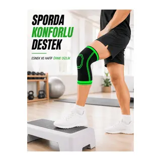 Diz Destekleyici Örme Dizlik Esnek Nefes Alabilen Spor Fitness Yürüyüş Dizliği