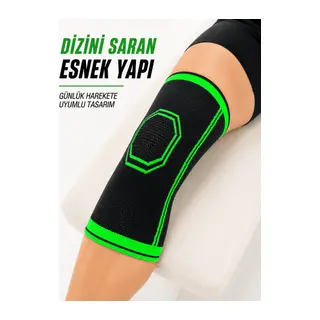 Sporcu Dizlik Esnek Örme Diz Koruyucu Nefes Alan Hafif ve Konforlu Tasarım
