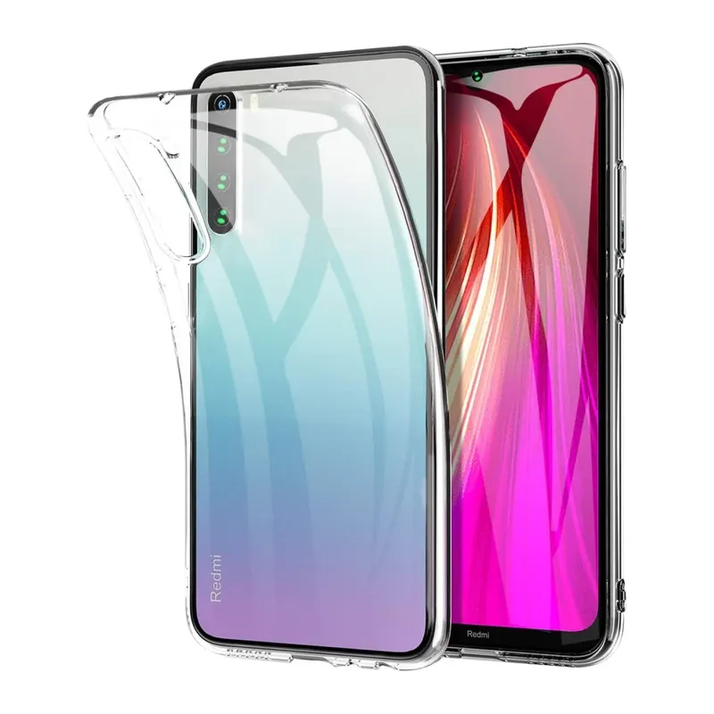 Xiaomi Redmi Note 8 Kılıf Lüx Şeffaf Silikon