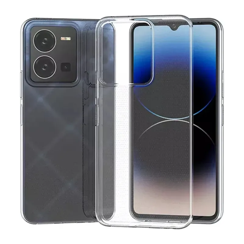 Vivo Y35 Kılıf Lüx Şeffaf Silikon