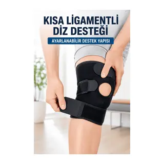 Ayarlanabilir Kısa Ligamentli Dizlik Açık Diz Kapağı Spor ve Günlük Kullanım