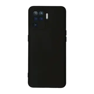 Oppo Reno 5 Lite Kılıf Nano içi Kadife Silikon - Siyah