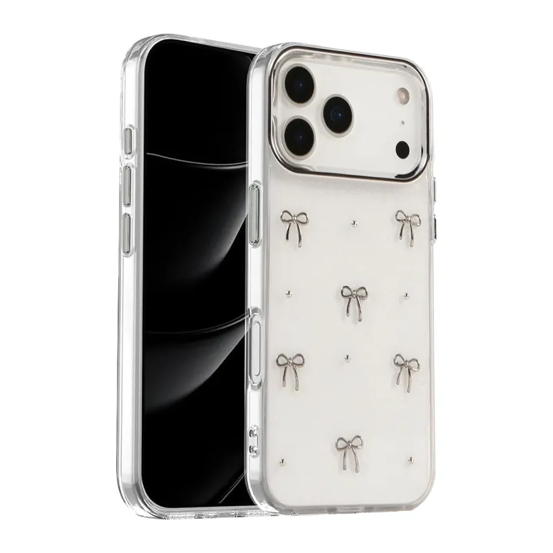 Apple iPhone 17 Pro Max Fiyonk Desenli Kapak - Desen 5