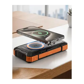 Güneş Enerjili Powerbank 20000 mAh Kablosuz ve Hızlı Şarj Destekli Taşınabilir Şarj Cihazı