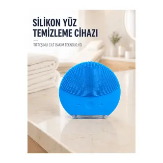 Elektrikli Silikon Yüz Temizleme Fırçası Şarjlı Ayarlanabilir Titreşimli