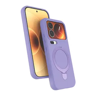 Xiaomi Mi 17 Pro Max Regal Magsafe Standlı Kapak - Lila