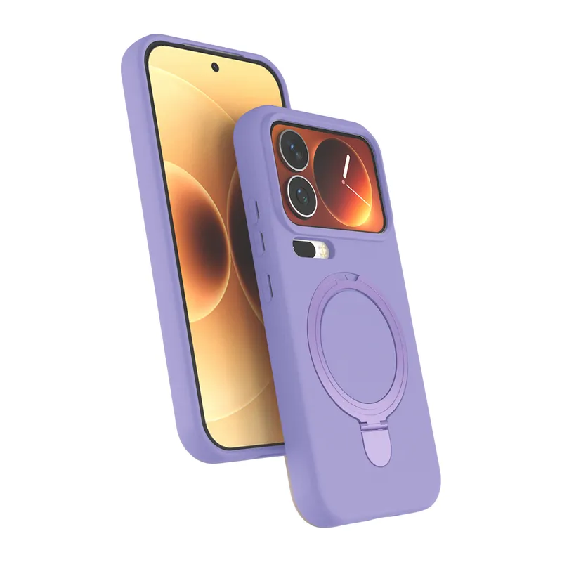 Xiaomi Mi 17 Pro Max Regal Magsafe Standlı Kapak - Lila