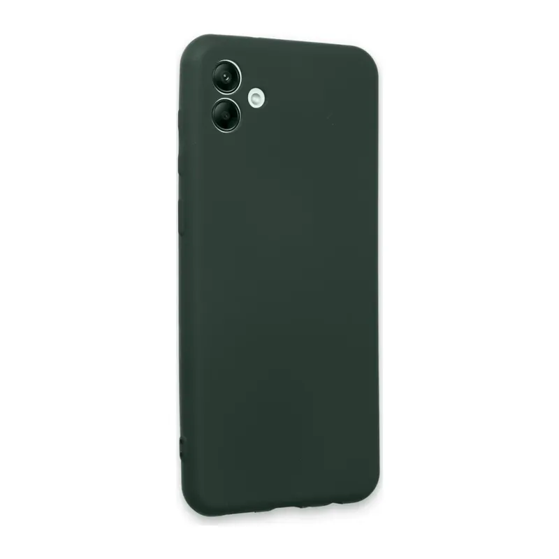 Samsung Galaxy A04E Kılıf First Silikon - Koyu Yeşil