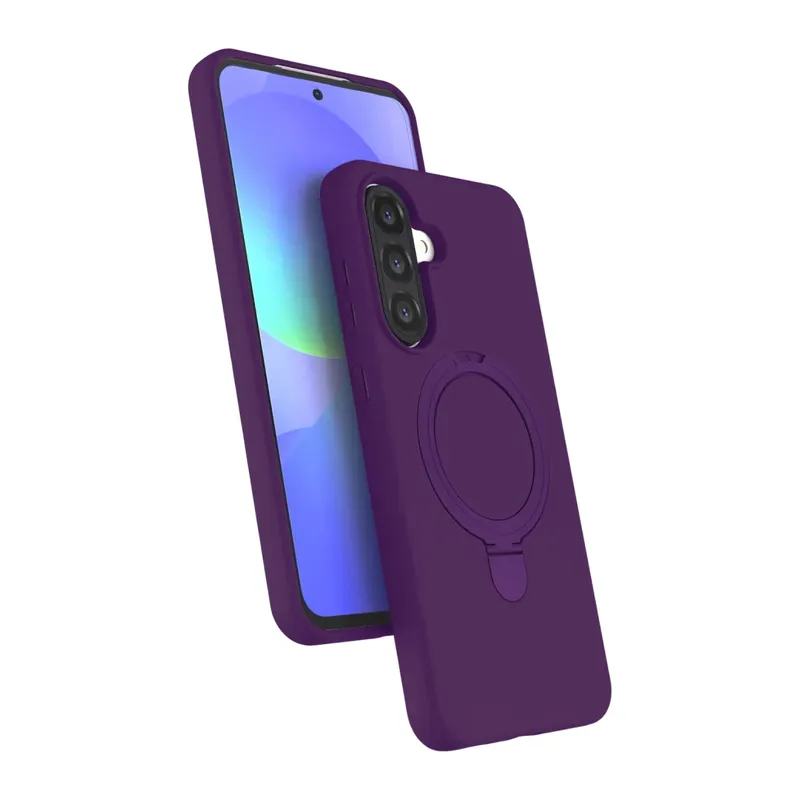 Samsung Galaxy A36 Regal Magsafe Standlı Kapak - Derin Mor