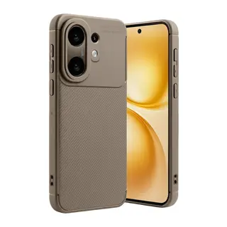 Vivo X200 FE Auto Focus Karbon Kapak -Kahverengi