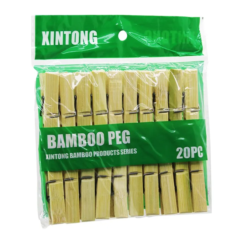 20PCS Ahşap Bambu Mandal