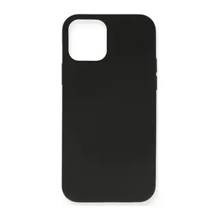 Apple iPhone 12 Pro Max Kılıf Nano içi Kadife Silikon- Siyah