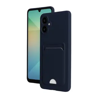 Samsung Galaxy A07 4G Kelvin Kartvizitli Silikon - Lacivert