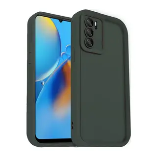 Oppo A16 Kılıf Viera Silikon - Koyu Yeşil