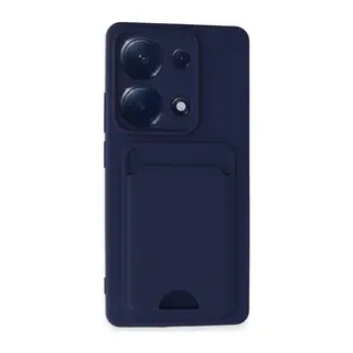 Xiaomi Redmi Note 13 Pro 4G Kılıf Kelvin Kartvizitli Silikon - Lacivert