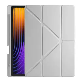 Xiaomi Pad 7 Pro Kılıf Kalemlikli Mars Tablet Kılıfı - Gri