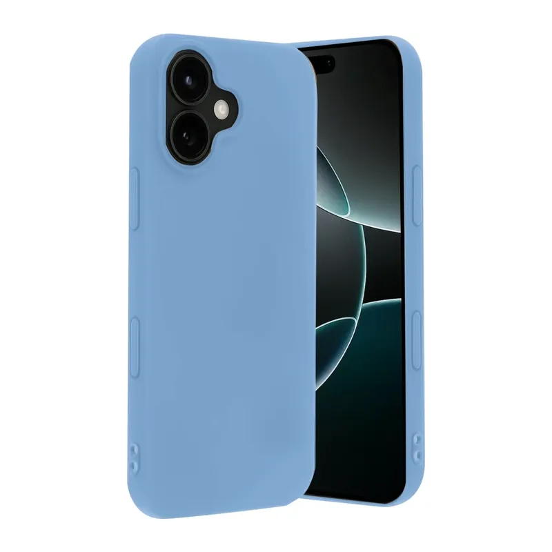 Apple iPhone 17 Nano içi Kadife Silikon - Mavi