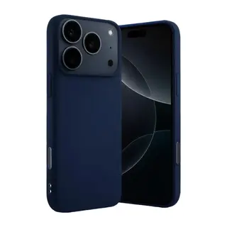 Apple iPhone 17 Pro Max Nano içi Kadife Silikon - Lacivert