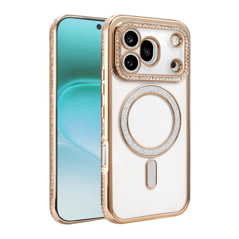 Huawei Honor 600 Pro Joke Simli Magneticsafe Kılıf - Gold