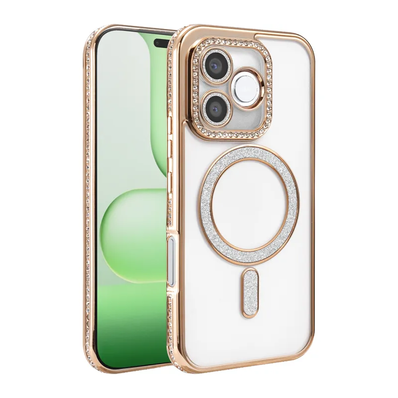 Huawei Honor 600 Lite Joke Simli Magneticsafe Kılıf - Gold