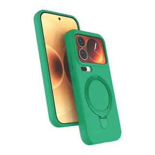 Xiaomi Mi 17 Pro Max Regal Magsafe Standlı Kapak - Yeşil