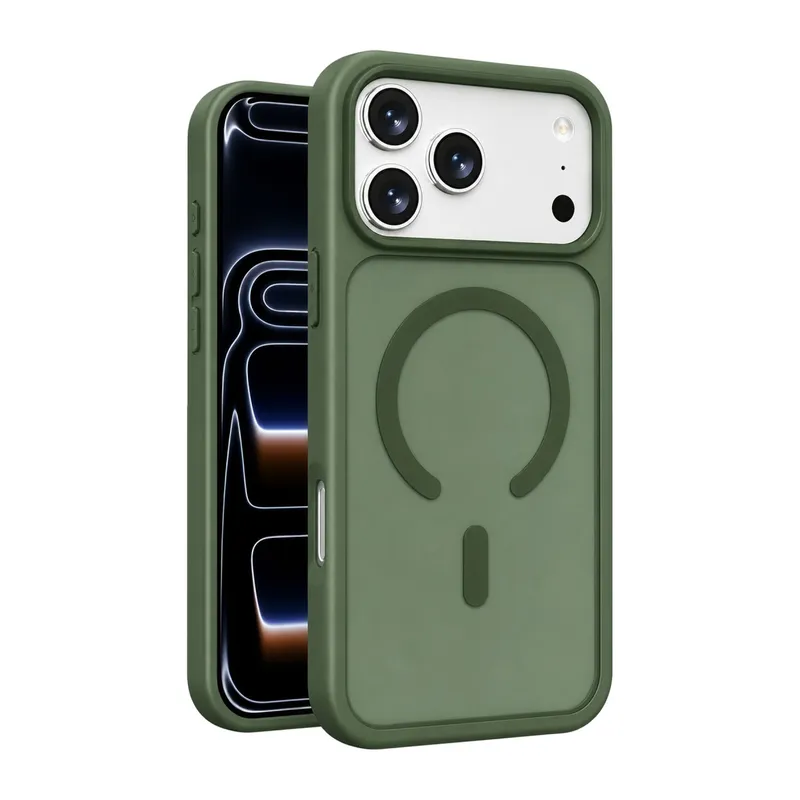 Joko Apple iPhone 18 Pro Max/17 Pro Max Jota Magsafe Kapak - Koyu Yeşil