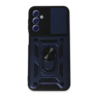 Samsung Galaxy M34 5G Kılıf Pars Lens Yüzüklü Silikon - Lacivert
