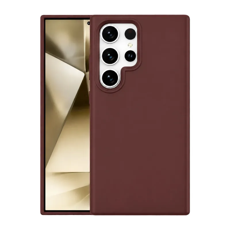 Samsung Galaxy S24 Ultra Kılıf First Silikon - Bordo