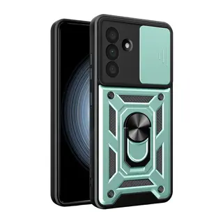 Samsung Galaxy A27 5G Pars Lens Yüzüklü Silikon - Yeşil