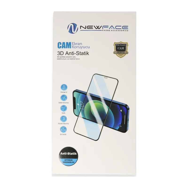 Oppo Oppo A6T 5G 3D Antistatik Cam Ekran Koruyucu - Şeffaf