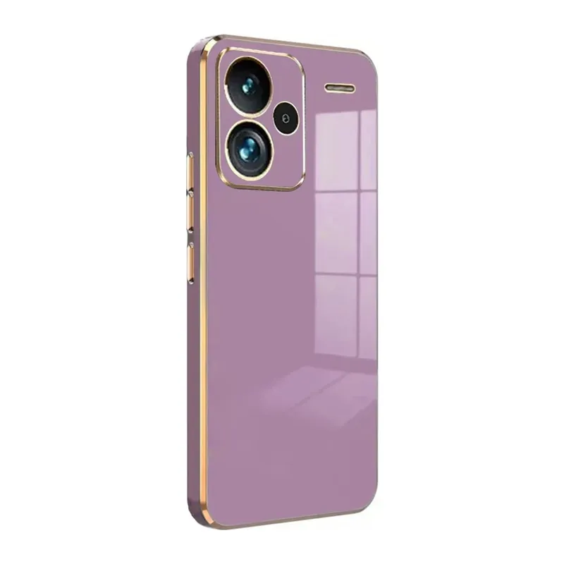 Xiaomi Redmi Note 13 Pro Plus Kılıf Volet Silikon - Mor