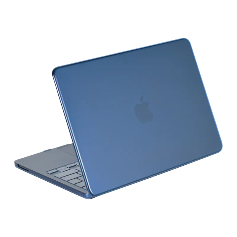 Apple MacBook Neo Şeffaf Macbook Kapak - Mavi