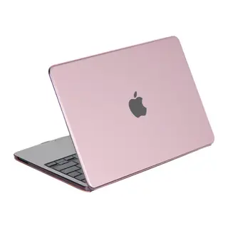 Apple MacBook Neo Şeffaf Macbook Kapak - Pembe