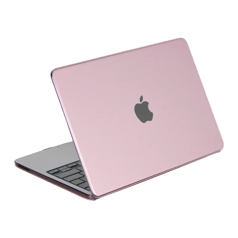 Apple MacBook Neo Şeffaf Macbook Kapak - Pembe
