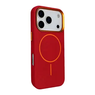 Joko Apple iPhone 18 Pro/17 Pro Luno Deri Magsafe Kapak - Bordo