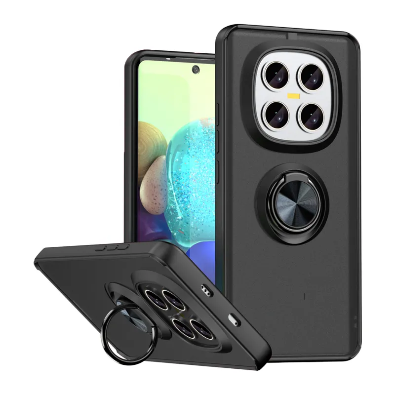 Xiaomi Redmi Note 15 Pro 4G Montreal Yüzüklü Silikon Kapak - Siyah