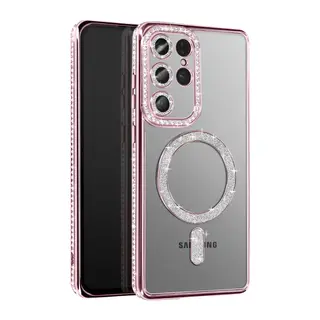 Samsung Galaxy S26 Ultra Joke Simli Magneticsafe Kılıf - Pembe