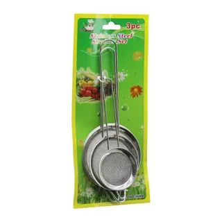 3PCS Set Mini= 5-7-8CM Tel Süzgeç Metal Çerçece Metal SAP=8.5-10.5-10.5CM