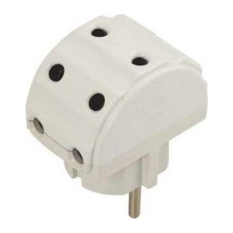 Bakalit Beşli Fiş Hilal 6A 250 V