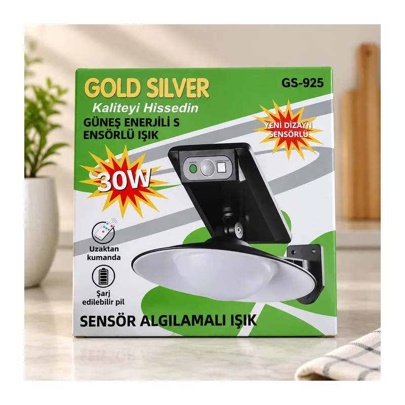 Güneş Enerjili Sensörlü Işık