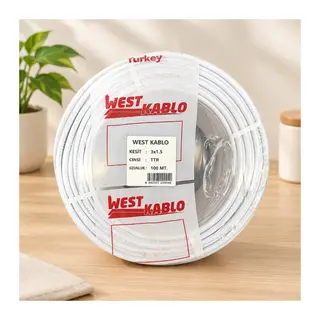 3x1,5 mm Ttr Elektrik Kablosu 100 Metre