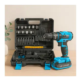 Şarjlı Matkap Seti 24W 1350 RPM Çantalı