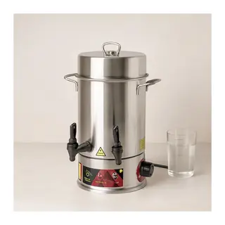Elektrikli Çay Otomatı 4L Çift Musluk 1000W (40 Bardak)