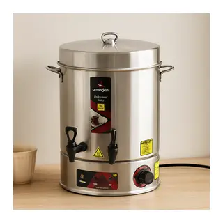 16 L Elektrikli Çay Otomatı - Çift Musluk, 2000W, 160 Bardak