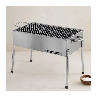 Paslanmaz Portatif Mangal 70 cm Ayaklı Standlı